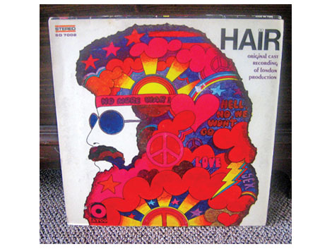 hair record - lp covert art - design