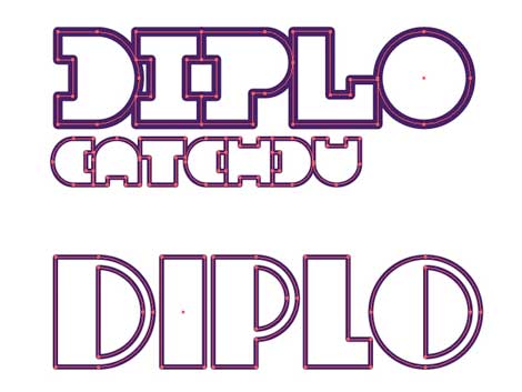 Diplo poster design by Mike Davis of Burlesque Of North America