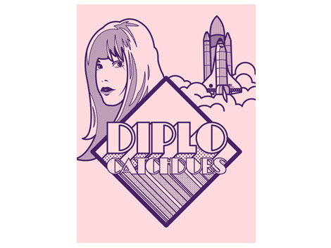 Diplo poster design by Mike Davis of Burlesque Of North America