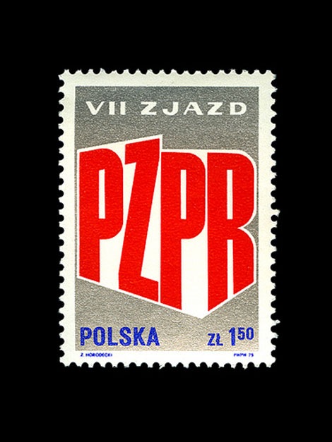 1970s PZPR stamp poland