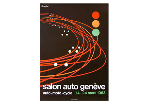 Poster for Salon auto geneve march 1424 1963