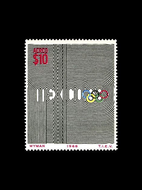 mexico 68 olympics stamp 1968