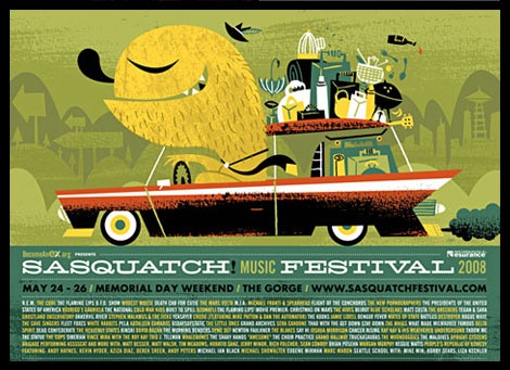 sasquatch festival poster