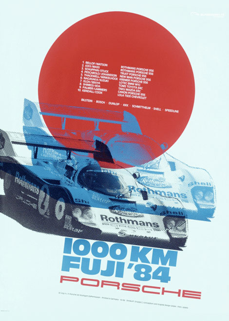 Amazing Porsche posters designed by Erich Strenger and Volz vintage porsche