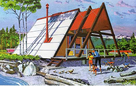 Frame House Plans on Ranger A Frame Cabin Designed By Nagle And Associates