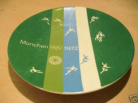 1972 Munich olympics plate