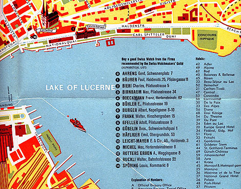 map of luzern