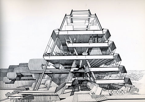 paul rudolph drawing