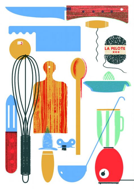Blexbolex, illustration, France, Berlin, I Know How to Cook