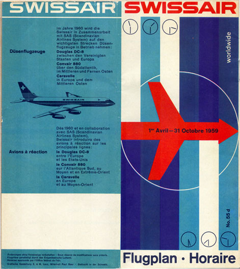 swissair timetables