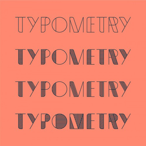 Typometry font by Emil Kozole via grain edit
