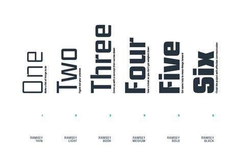 Ramsey Font by Mike Cina via #grainedit
