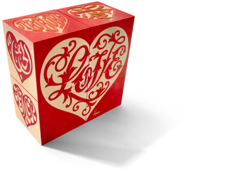 House Industries Love Hearts Blocks