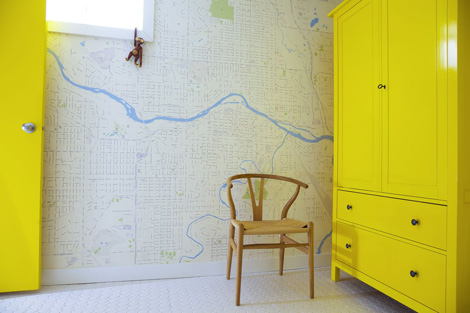 Wallpapered maps