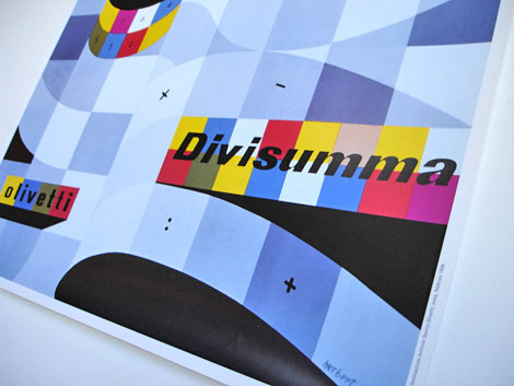 Herbert Bayer Olivetti Poster Divisumma calculator 1953