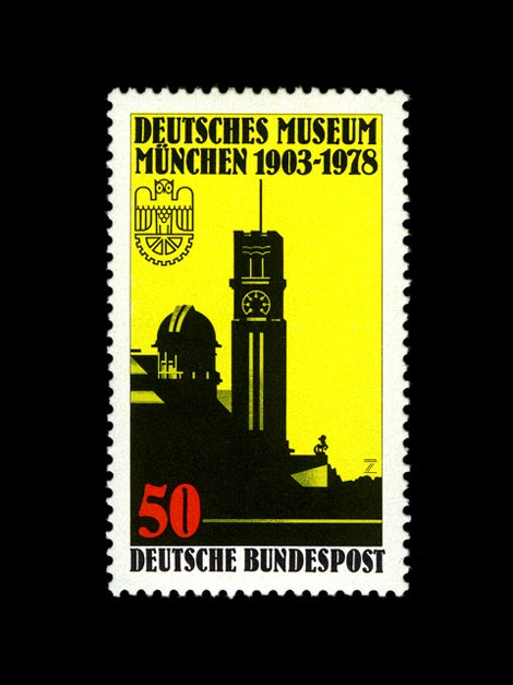museum munich germany-stamp-1978
