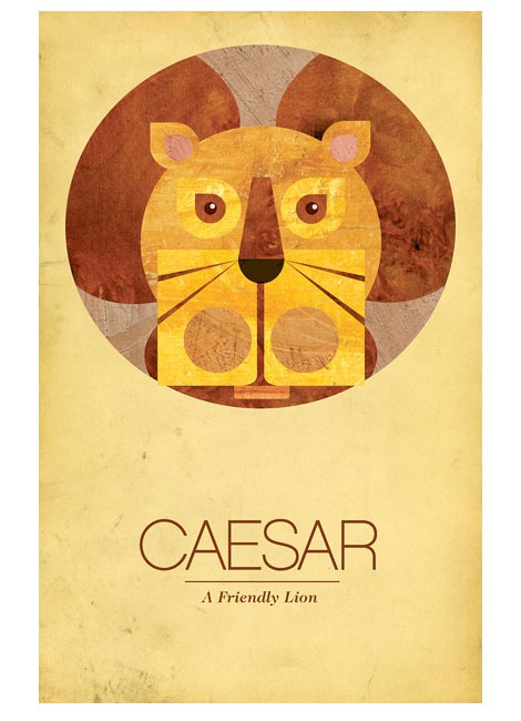 able caesar lion poster