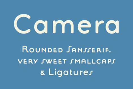 camera font