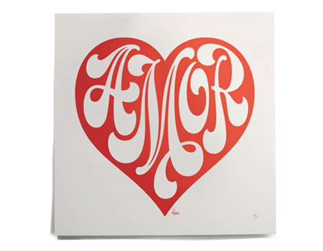 Amour Print by House Industries via #grainedit