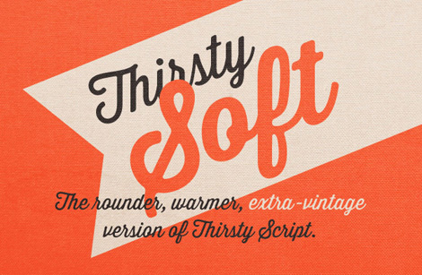 Thirsty Soft Font