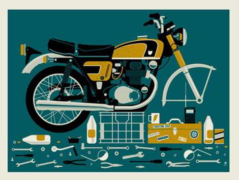 Broken Motorcycle by Methane Studios
