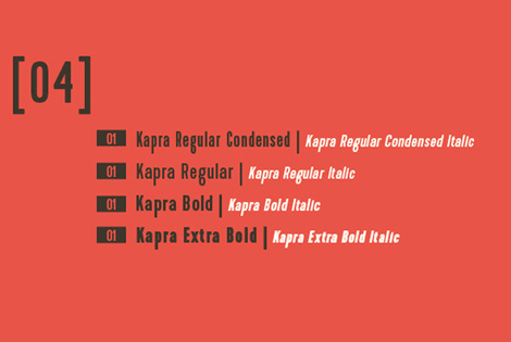 Kapra font